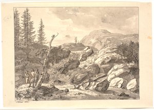 Vandfald af Johan Christian Dahl