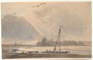 Udsigt over Elben nær Dresden af Johan Christian Dahl