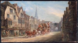 London til Exeter Royal Mail passerer gennem Salisbury, 1895