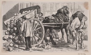 Arbejdskærre i Paris af J.C. Nielsen