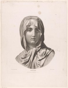 Leder af en Vestal Jomfru Vestale (titel på objekt) af J.F. Cazenave