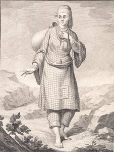En arabisk kvinde henter vand af J.F. Clemens