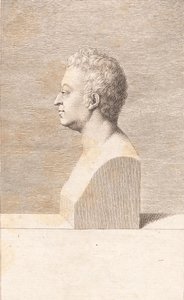 En mandsbuste af J.F. Clemens
