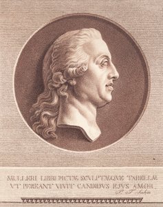 Fru Adam Mueller. Efter Wiedewelts marmormedaljon af J.F. Clemens