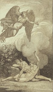 Illustration til Ewalds "Adam og Eva". I af J.F. Clemens