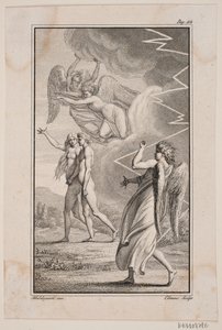 Illustration til Johannes Ewalds "Adam og Eva" V af J.F. Clemens