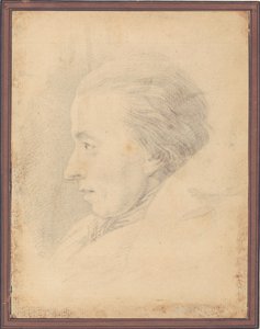 Portræt af digteren Johannes Ewald (1743-81) af J.F. Clemens