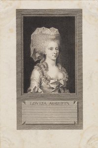 Portræt af prinsesse Louisa Augusta af J.F. Clemens