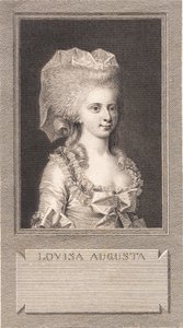 Portræt af prinsesse Louise Augusta af J.F. Clemens