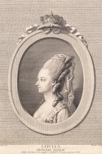 Prinsesse Louise, gift med Carl af Hessen af J.F. Clemens
