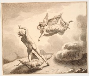 Ærkeenglen Mikael og Satan strides om Moses