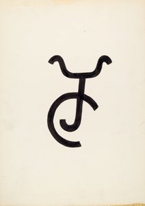 Kvægmærke, ca. 1936.