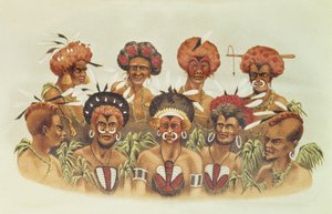 Natives of Humboldt Bay, fra At Anchor af J.J. Vild af J.J. Wild