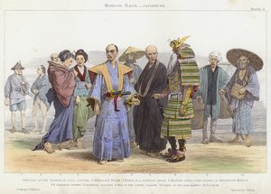 Mongol Race, japansk (farvet gravering)