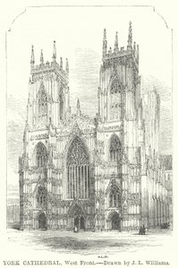 York Cathedral, West Front (gravering)