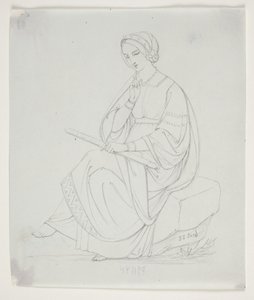 Studie til "De tre norner" af J.L. Lund