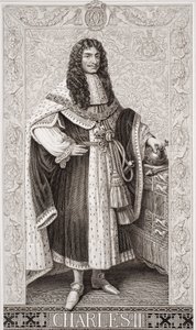Charles II (1630-85) fra "Illustrations of English and Scottish History" bind I af J.L. Williams