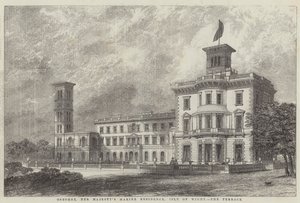 Osborne, Hendes Majestæts marineresidens, Isle of Wight, terrassen