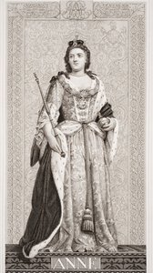 Dronning Anne (1665-1714) fra `Illustrationer af engelsk og skotsk historie