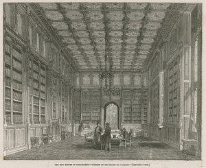 The new Houses of Parliament - Underhusets bibliotek af J.L. Williams
