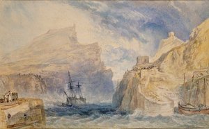 Boscastle, Cornwall, c1824 af Joseph Mallord William Turner