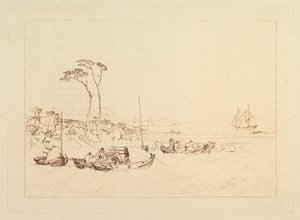Inverary Castle and Town, Skotland Liber Studiorum, del XIII, 1816. af Joseph Mallord William Turner