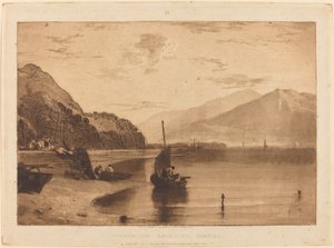 Inverary Pier, udgivet 1811. af Joseph Mallord William Turner