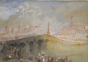 The Bridge at Blois: Fog Clearing, 1826-1830 af Joseph Mallord William Turner