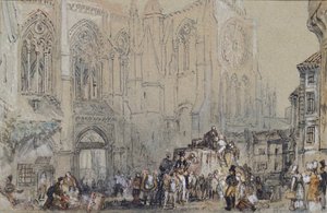 St. Juliens kirke, Tours, c1830 af Joseph Mallord William Turner