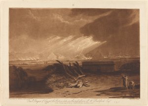 Egyptens femte plage, udgivet 1808. af Joseph Mallord William Turner