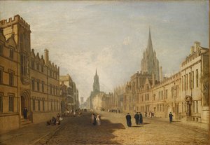 Udsigt over High Street, Oxford, 1809-1810 af Joseph Mallord William Turner