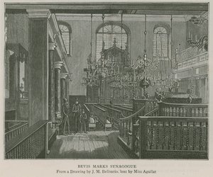 Bevis Marks synagoge af J.M. Belisario