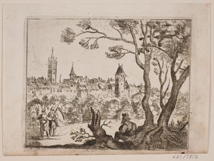 Ved en by af J.O. Schack