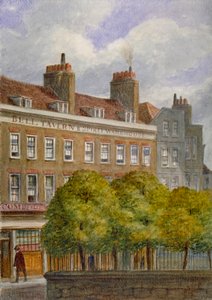 Udsigt over Bell Tavern, Church Row, Aldgate, City of London, 1870.
