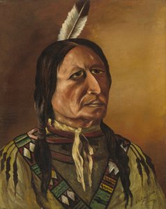 Plains Indian, fjerde kvartal 1800-tallet. af J.W. Bradshaw