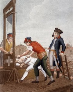 Maximilien Marie Isidore de Robespierre ved guillotinen af J. (after) Beys