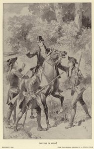 Tilfangetagelse af Andre (litho) af J. (after) Steeple Davis