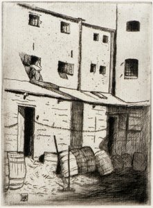 Coon Alley af J. Alden Weir