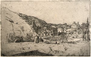 Havn - Isle of Man af J. Alden Weir