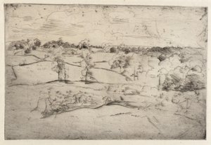 Landskab af J. Alden Weir