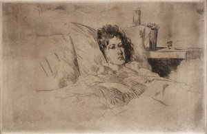 Mor og spædbarn af J. Alden Weir