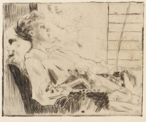 På piazzaen af J. Alden Weir