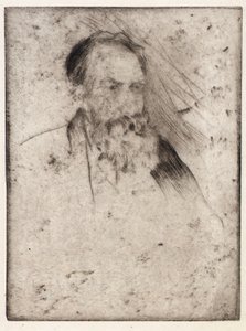 Portræt af Albert P. Ryder af J. Alden Weir