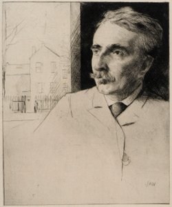 Portræt af John F. Weir af J. Alden Weir