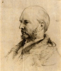 Portræt af Robert Hoe af J. Alden Weir