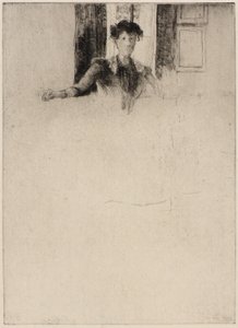 Skitse ved vinduet af J. Alden Weir