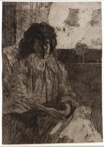 Skitse ved vinduet nr. 2 af J. Alden Weir