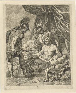 Achilleus helbreder Telephos Scener fra Achilles