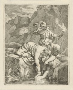 Thetis nedsænker Achilleus i Styx Scener fra Achilles