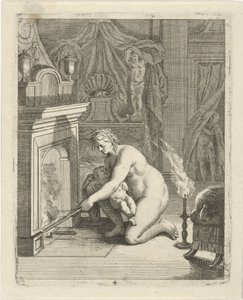 Thetis sætter Achilleus i ilden Scener fra Achilles